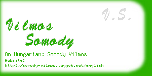 vilmos somody business card